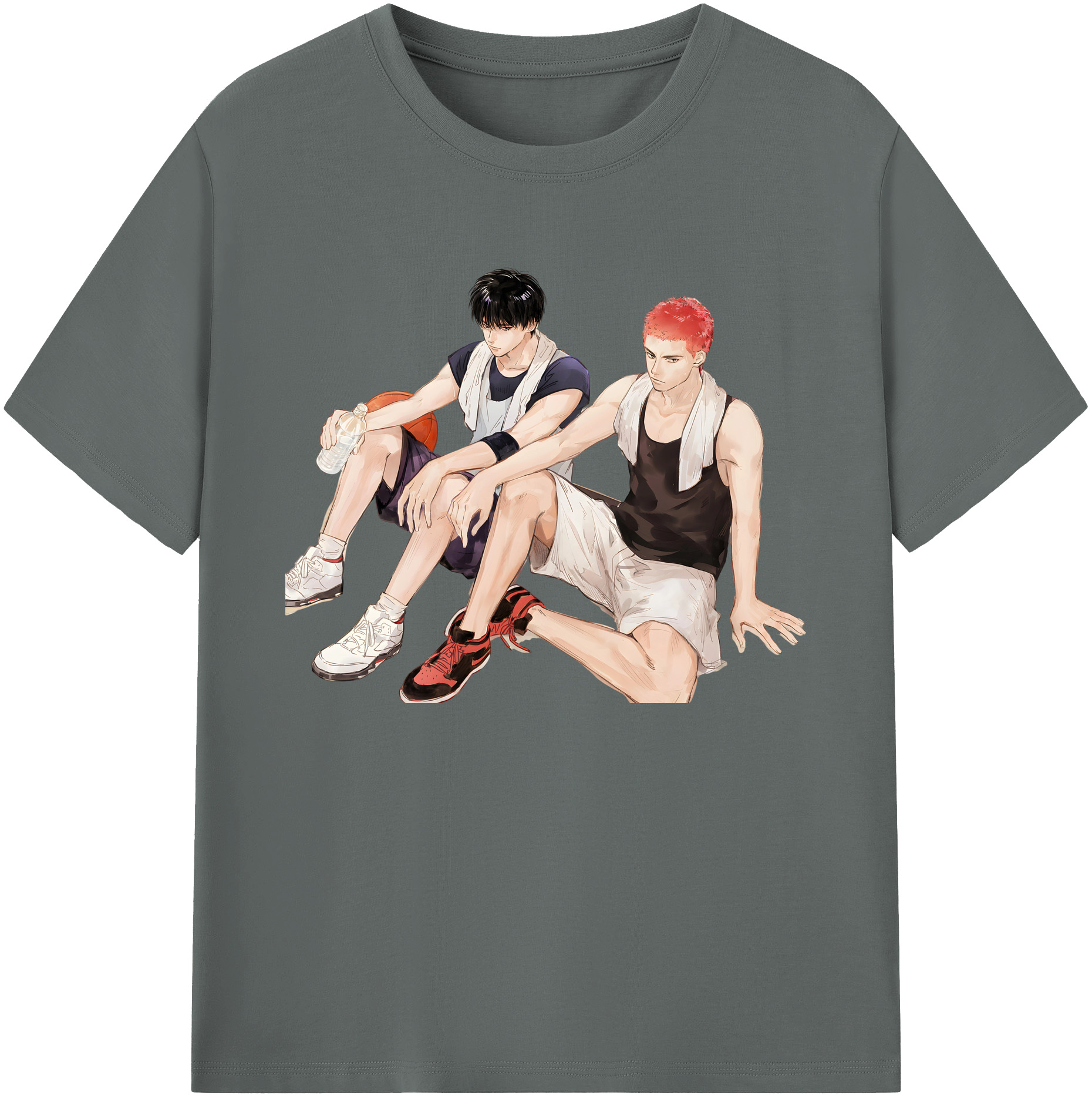 （画像用） SLAM DUNK／スラムダンク 綿100％ メンズ半袖Tシャツ｜肌触りやわらか＆通気性